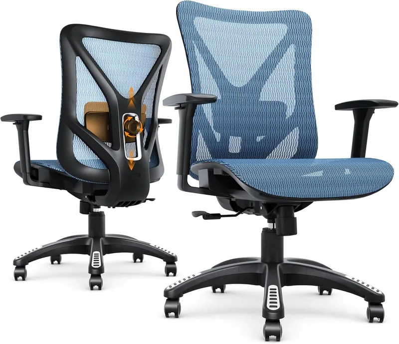 MOLENTS Ergonomic Office Chair, Blue