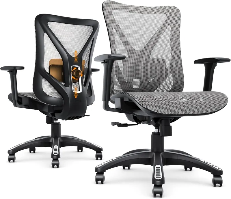MOLENTS Ergonomic Office Chair, Grey