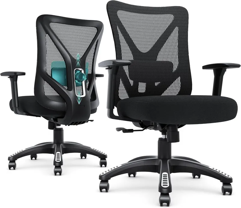 MOLENTS Mesh Computer Desk Chairs with Adjustable Lumbar Support